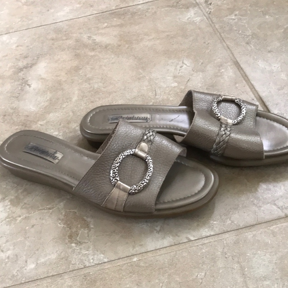 Cute Brighton sandals size 10, taupe color